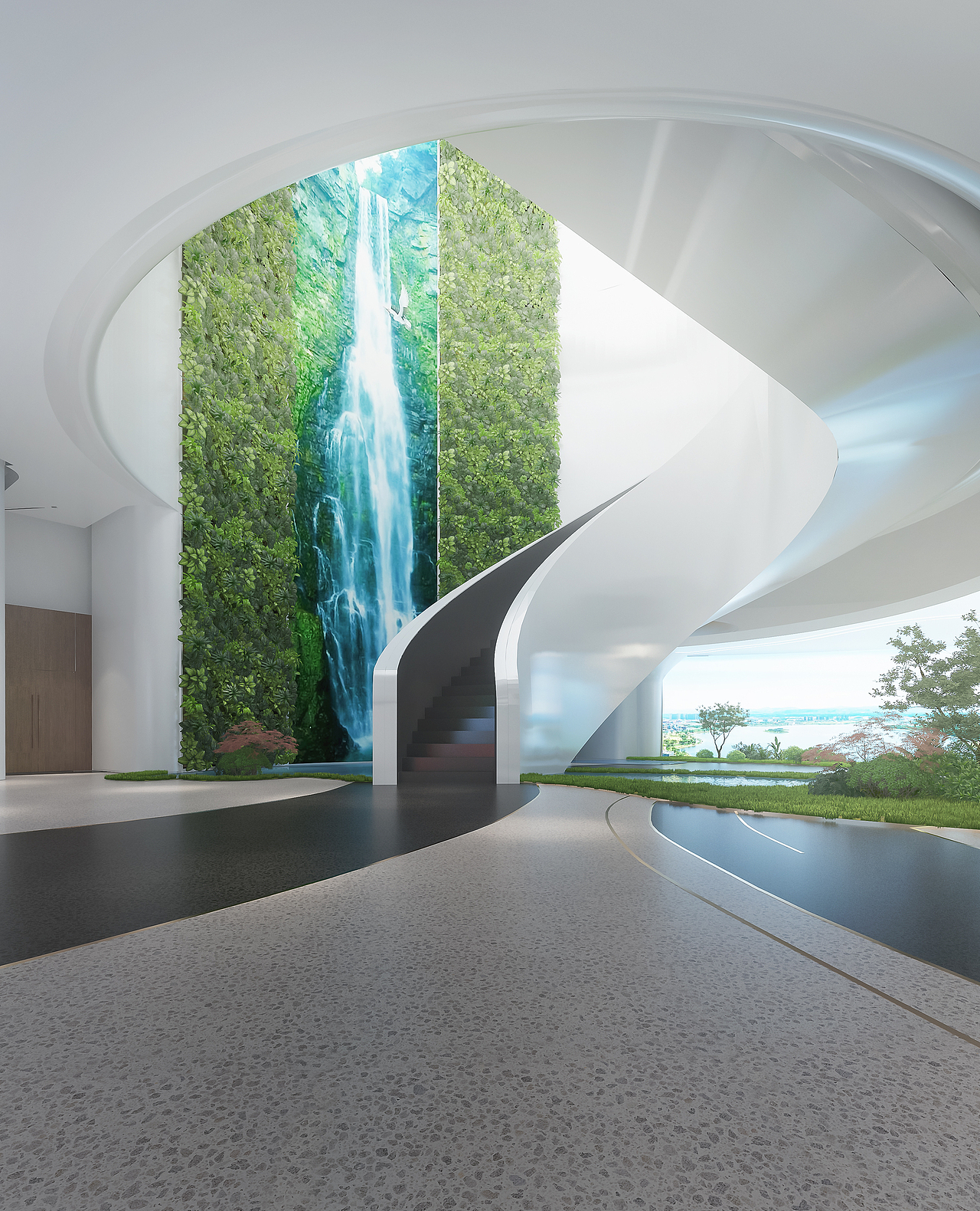 某企业孵化园区的现代展厅概念方案