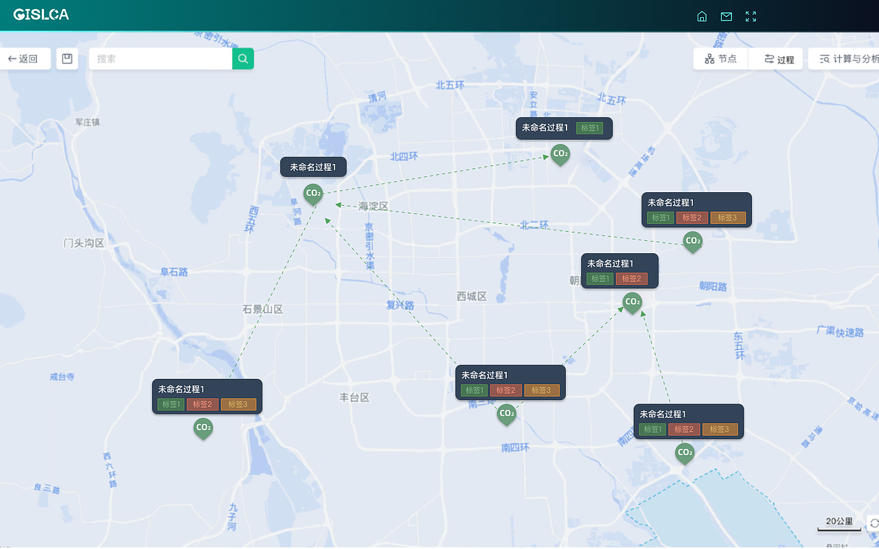 ESG碳中和大屏项目中的地图交互效果（图ZMzU0OTc0Njky） - 软件界面 - 站酷设计师zwvisit原创素材 - 站酷ZCOOL