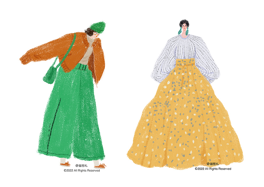 人物插画第二篇（图ZMzMwNzM1Mzky） - 商业插画 - 站酷设计师瑚图礼原创素材 - 站酷ZCOOL