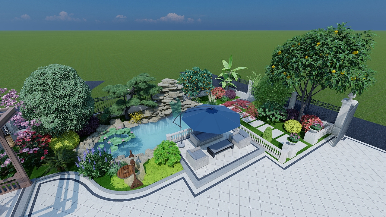 江西乡村别墅庭院设计案例（图ZMzU4ODk5OTIw） - 景观设计 - 站酷设计师度势营造景观设计原创素材 - 站酷ZCOOL