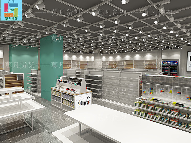 富县诺米饰品货架空间展示设计-莫凡货架空间设计