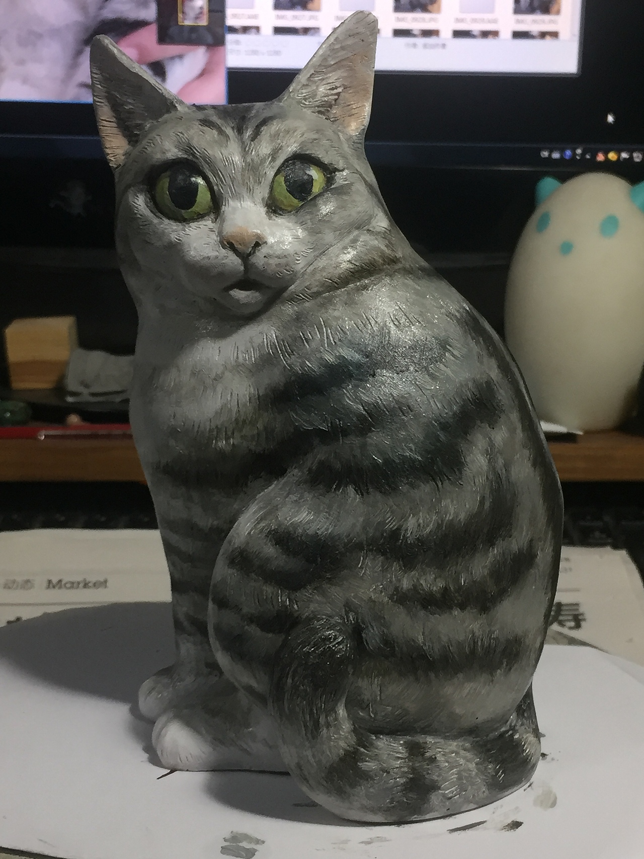 猫狗的手作摆件