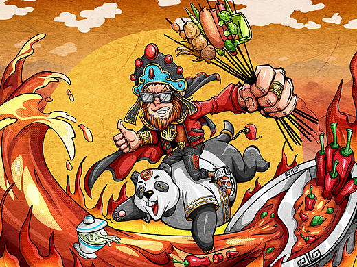 火辣头条品牌插画