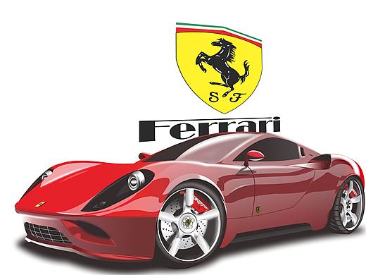 CorelDRAW鼠绘法拉利跑车