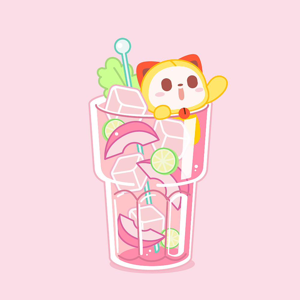 夏萌猫【甜品壁纸】