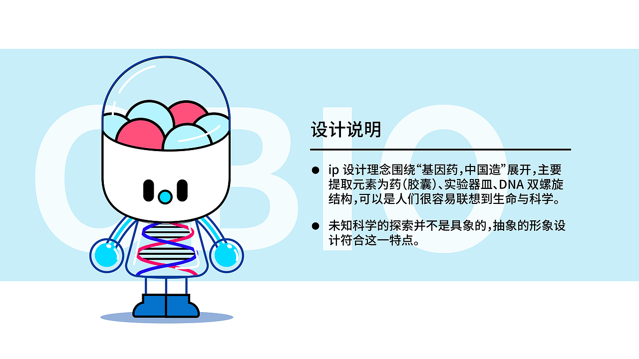 OBIO药物科学IP设计（图ZMjI2OTQ3NzE2） - IP形象 - 站酷设计师历历在目的丽丽原创素材 - 站酷ZCOOL
