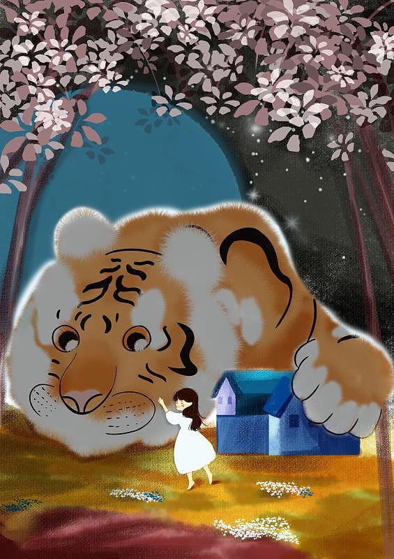 2022虎年插画（图ZMjY5MjUzMTgw） - 商业插画 - 站酷设计师粘豆包2017原创素材 - 站酷ZCOOL