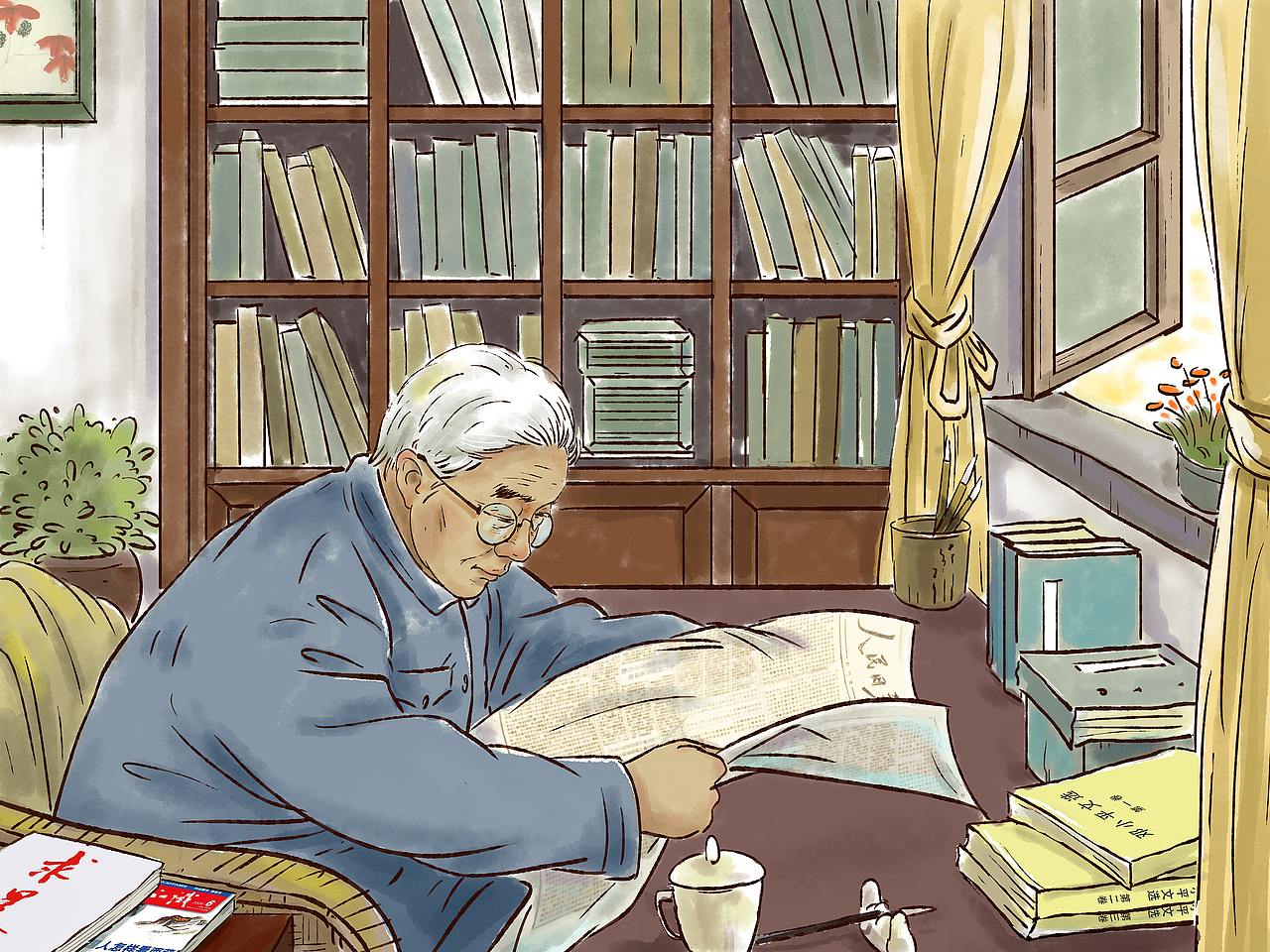 白沙村史馆插画
