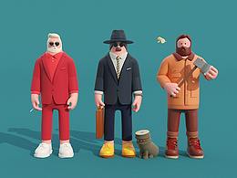 个人练习-C4D人物建模