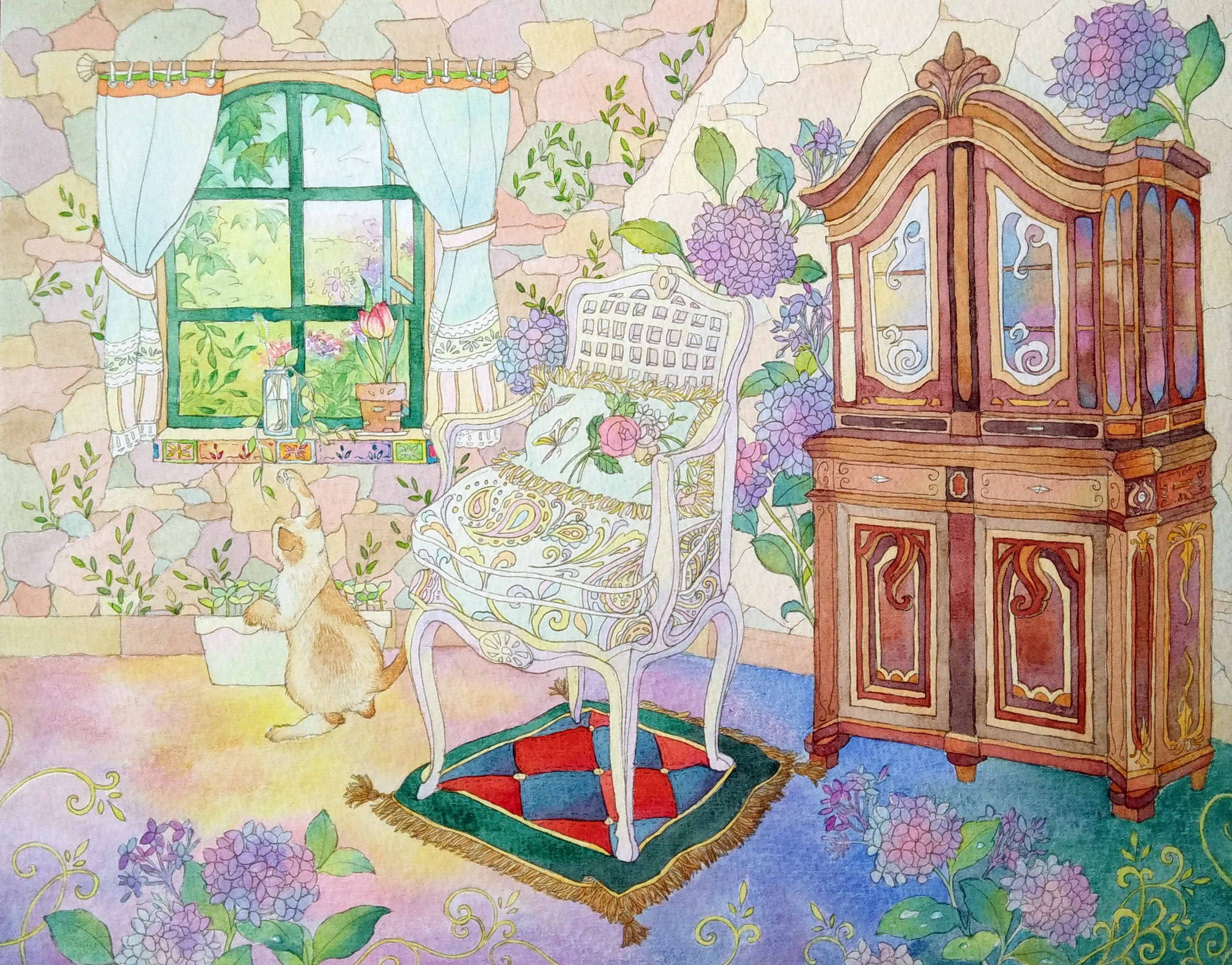 窗外|插画|其他插画|双兔纸 - 原创作品 - 站酷 (zcool)