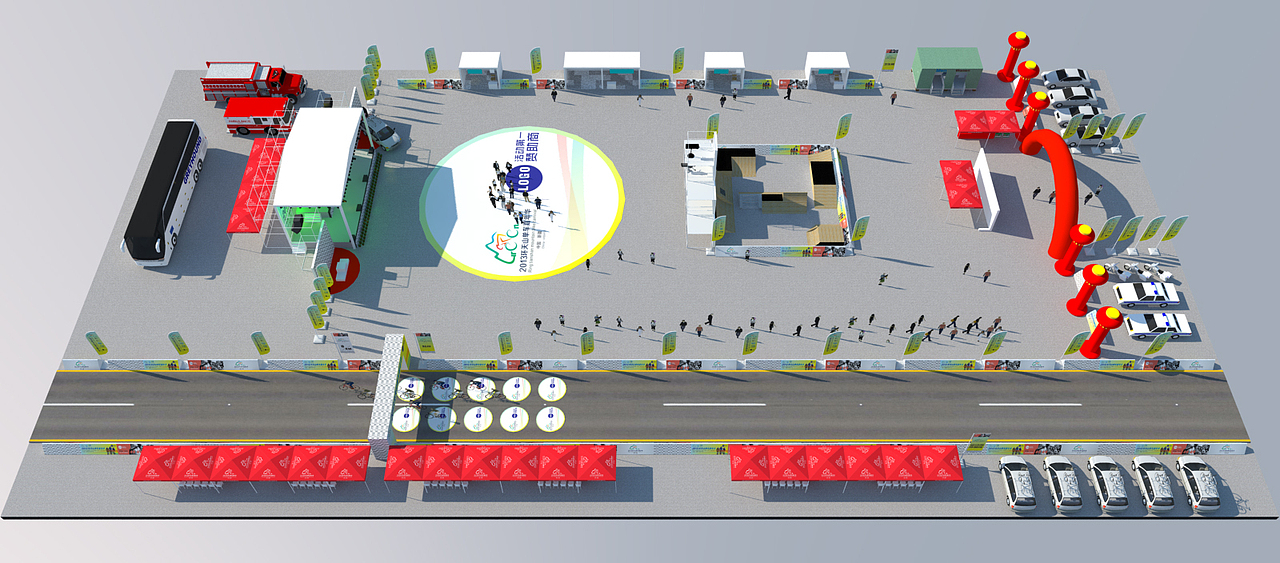 活动效果图鸟瞰图