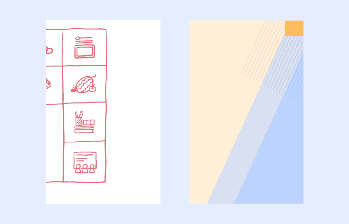 经过效果对比,最终动画用屏幕反光的效果替代了动态草图里的地图点扩散效果。随着屏幕一闪而过的闪光小时,屏幕也向中心缩小消失,比动草设计的效果更流畅一些。