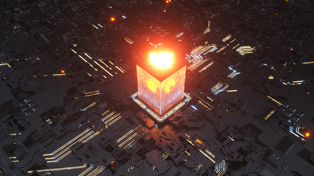 氮化镓充电器-三维动态视频渲染