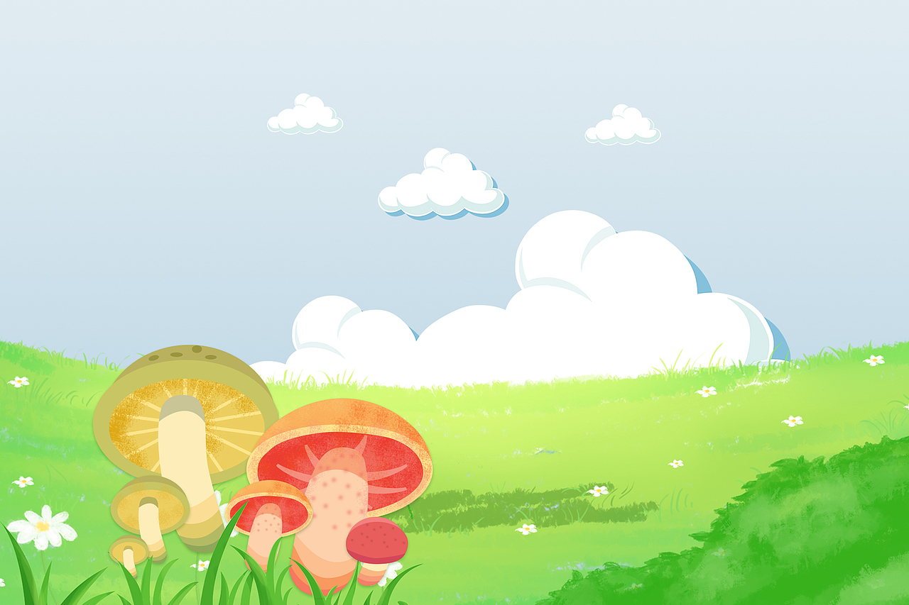 插画蘑菇草地（图ZMTM1NDk0Njcy） - 创作习作 - 站酷设计师冰雪蔺珊原创素材 - 站酷ZCOOL