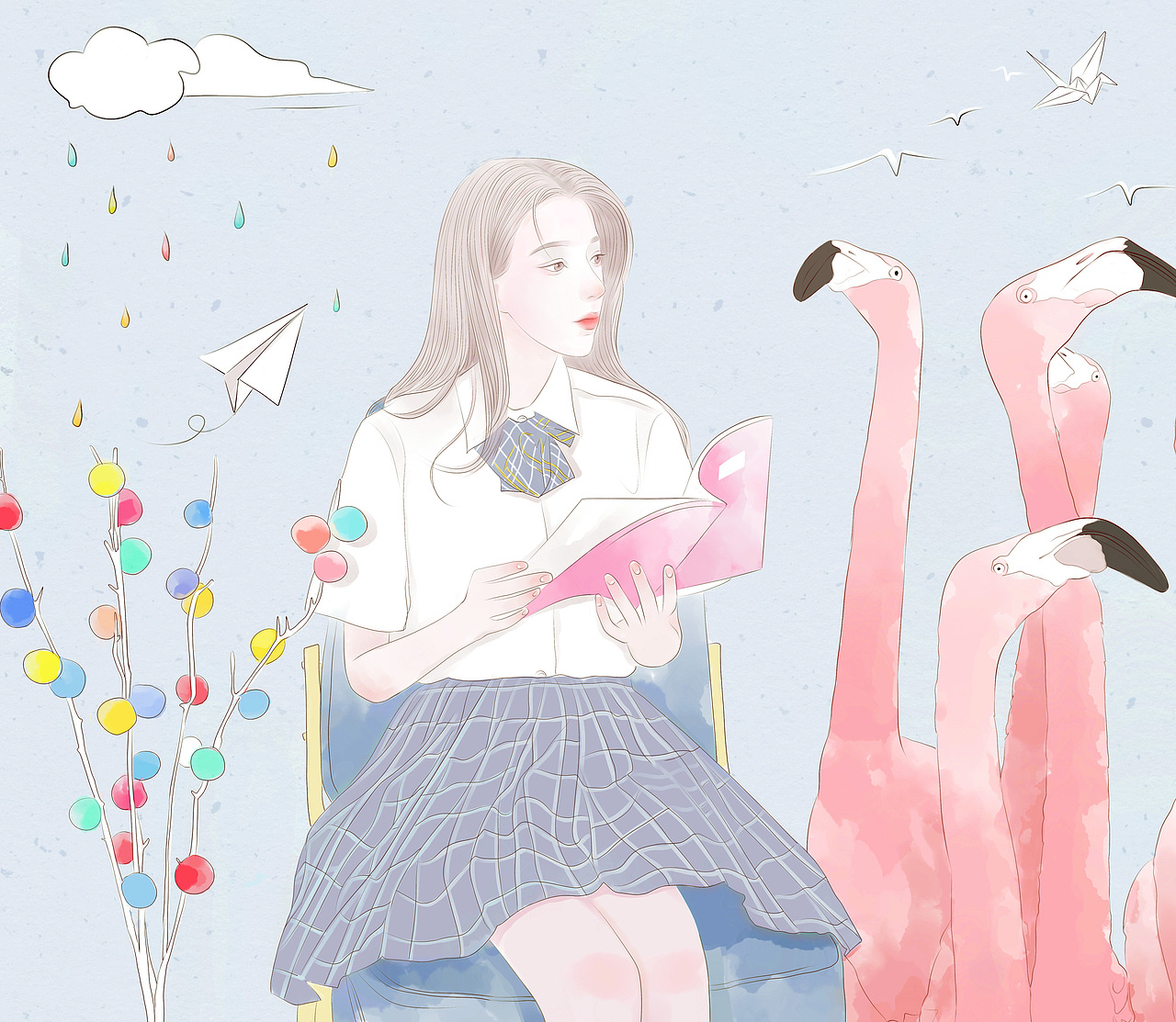 《一人》系列（图ZMTc3ODQ1OTE2） - 商业插画 - 站酷设计师暘坤原创素材 - 站酷ZCOOL