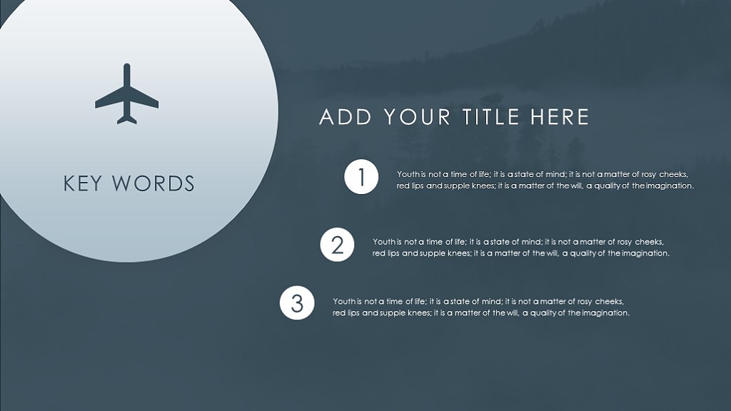 简约系列第三部作品 MIST 2017工作总结计划汇报PPT模板