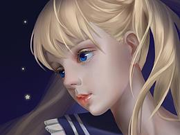 临摹一张水冰月