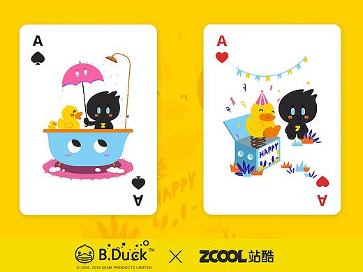 ZCOOL & B.Duck联名扑克设计
