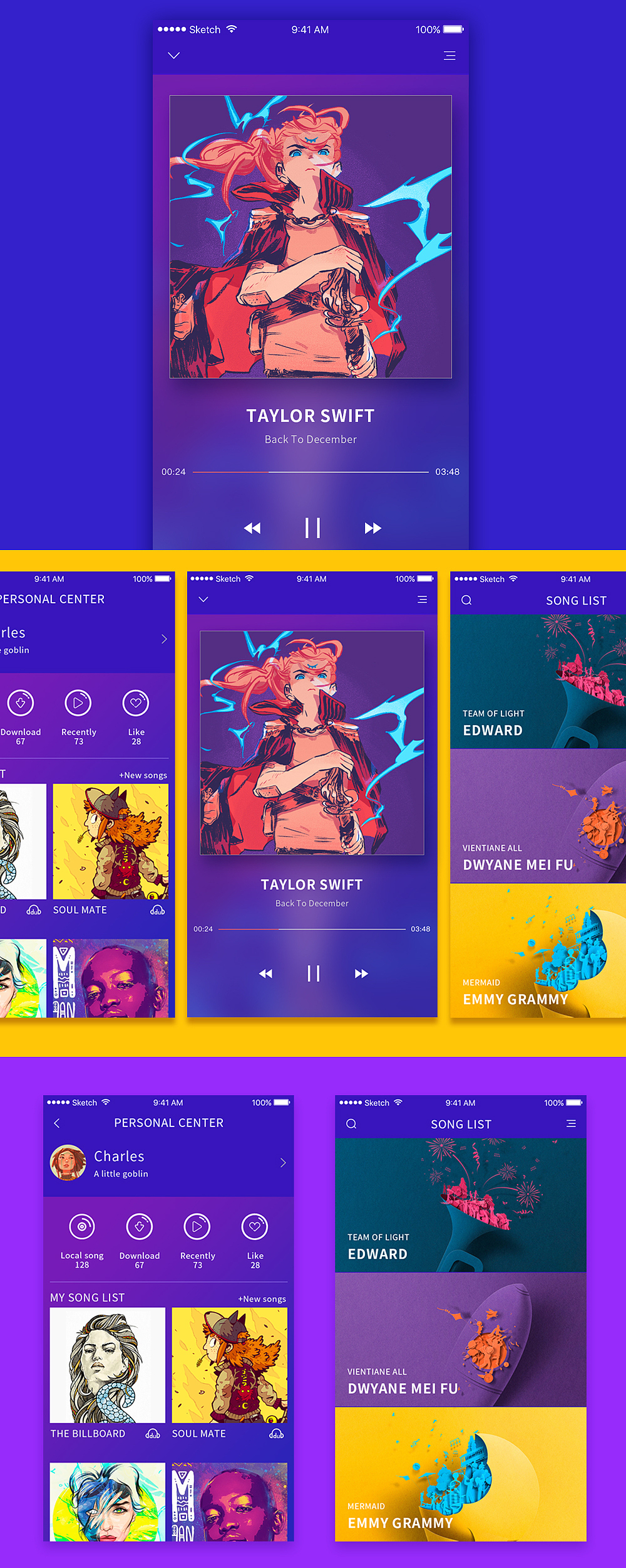 GUI配色练习（图ZNjU2MjE1NjA=） - APP界面 - 站酷设计师_人之初原创素材 - 站酷ZCOOL