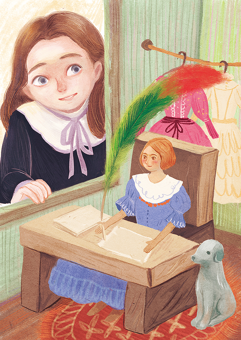 《木头娃娃的旅行》故事插画