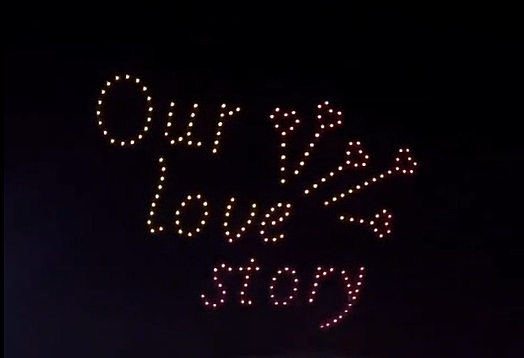 深圳144架无人机求婚表演（图ZMjgwOTE0Mjky） - 文案/策划 - 站酷设计师亿象无人机表演原创素材 - 站酷ZCOOL