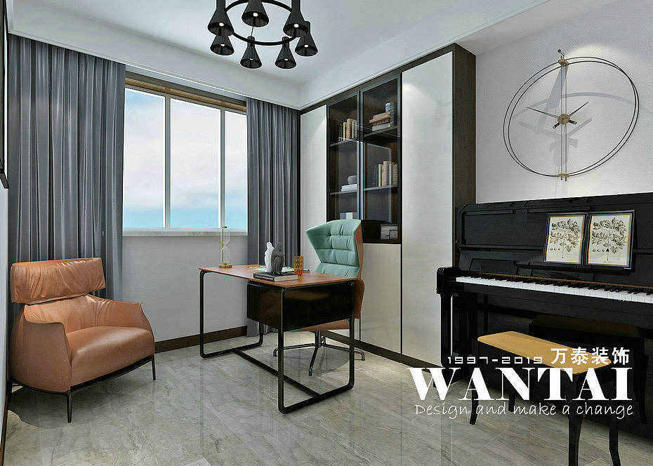 泰安恒基都市森林164m²现代轻奢风格装修效果图—李瑞