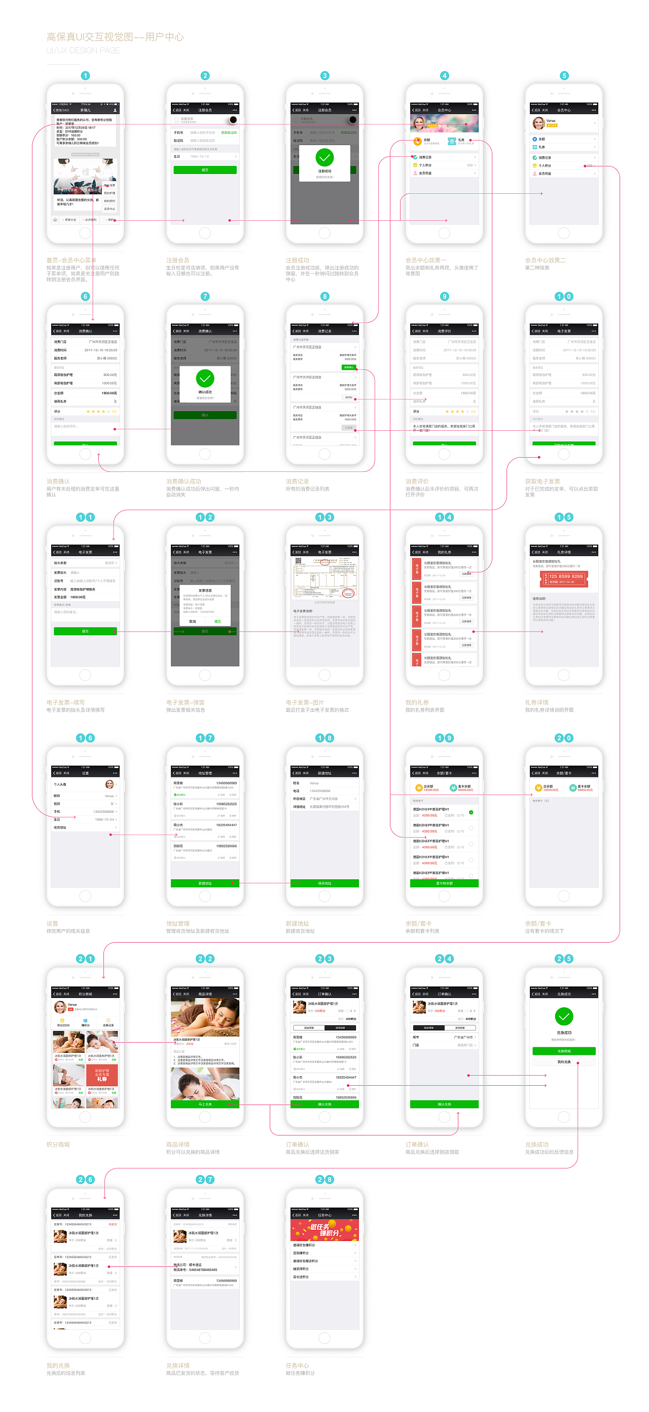 奈瑞儿微信小程序用户中心UI交互高保真视觉图（图ZMTI1NzQ4MTQw） - 交互/UE - 站酷设计师阿菇滋carol原创素材 - 站酷ZCOOL