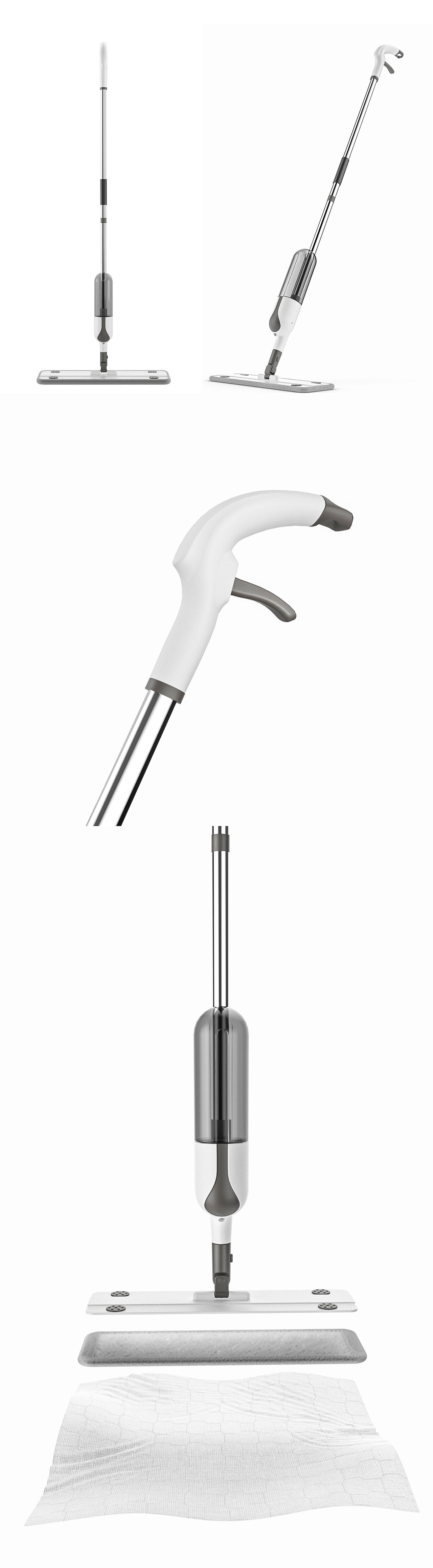 家用清洁用品渲染 - 喷雾拖把