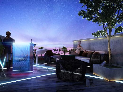 复式楼夜霞表现