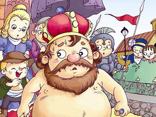 插画-童话 皇帝的新衣