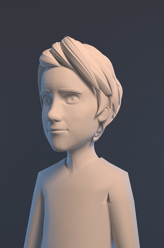 三维模型卡通角色3d建模影视动画片头制作卡通男孩