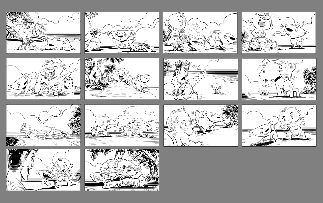 2019年给京东画的分镜