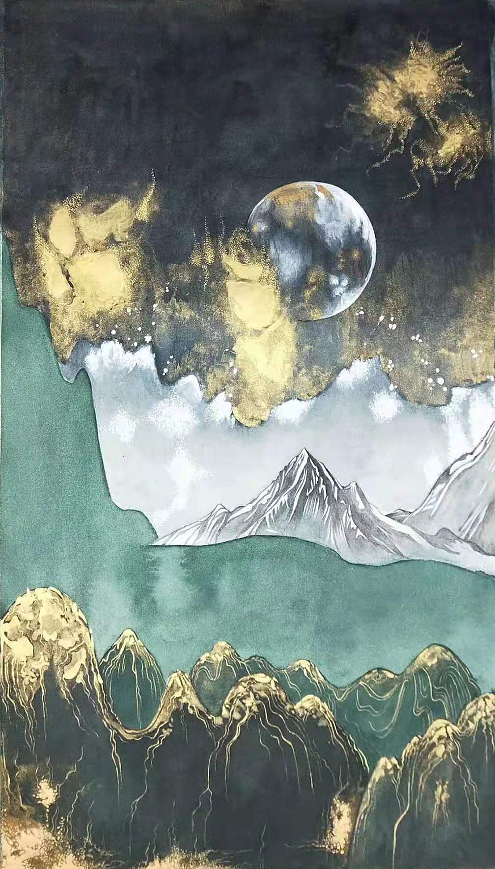 《月隐》（图ZMjQzNDk5MjA0） - 商业插画 - 站酷设计师蛋蛋ddad原创素材 - 站酷ZCOOL