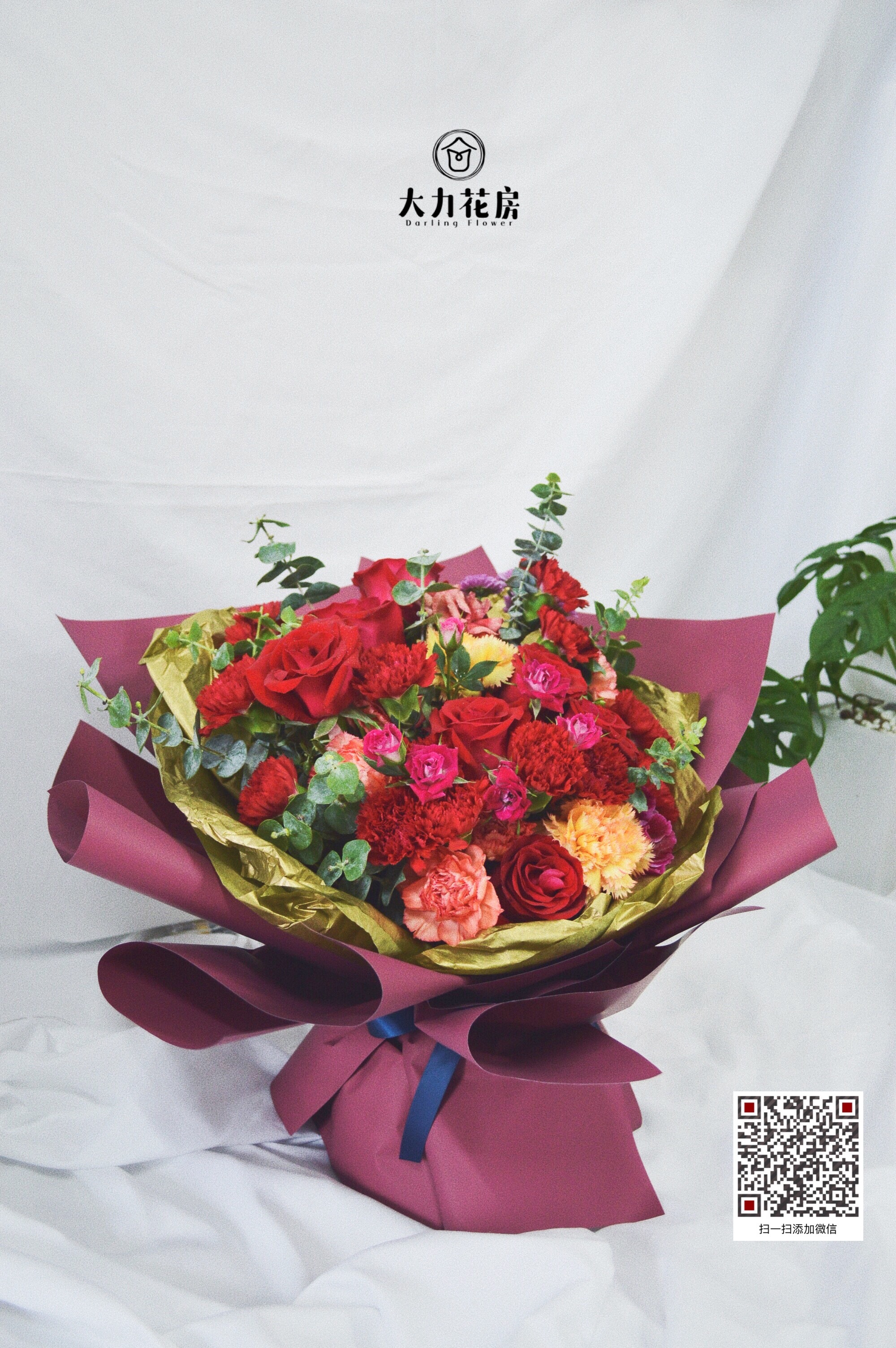 母亲节礼品 干花永生花礼盒玻璃罩玫瑰花送爱人情人节生日礼物520-阿里巴巴