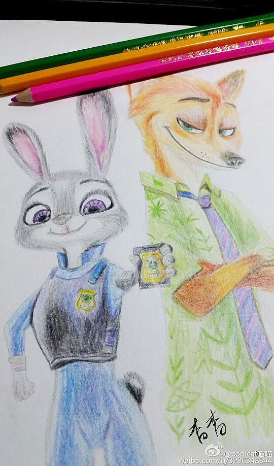 用粮食画出朱迪和尼克 站酷网