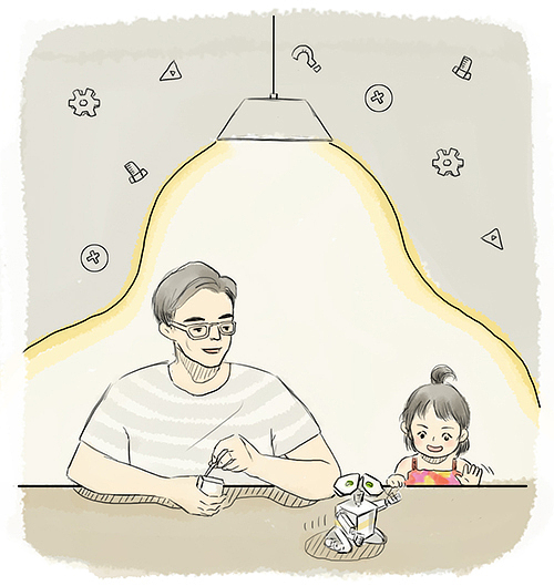 科学奶爸的带娃日常（图ZODk3MTc4NDg=） - 商业插画 - 站酷设计师seekkky原创素材 - 站酷ZCOOL