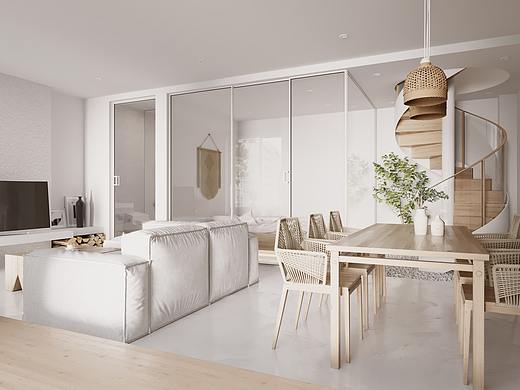 自然风loft效果图作品