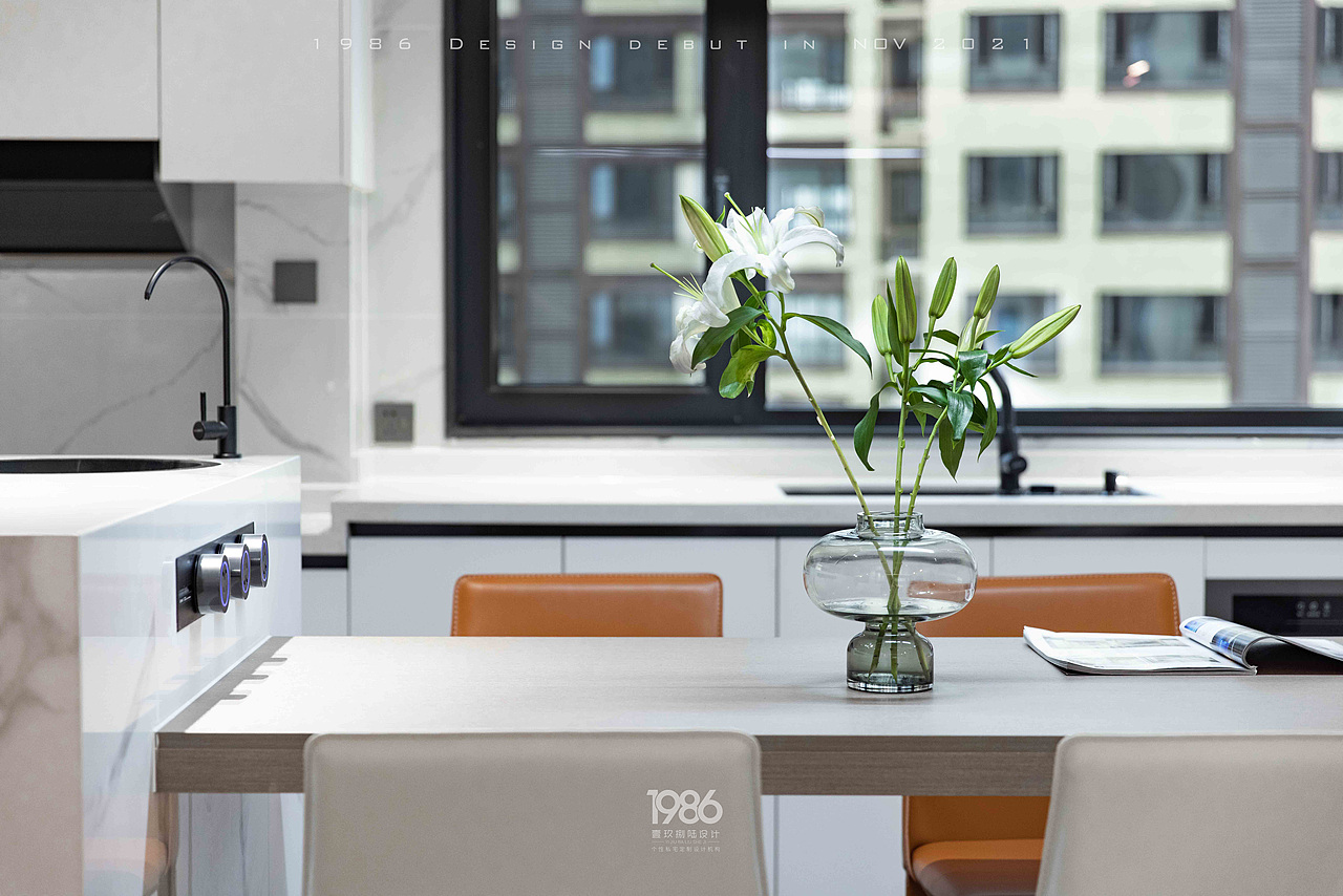 130平米的开放式厨房可以这样做!