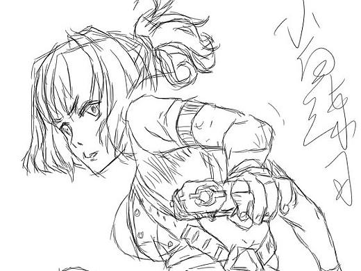 线稿练习,画的好丑