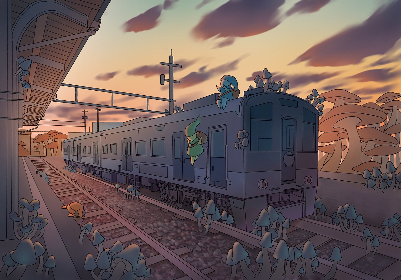 一些场景的小练习|插画|创作习作|赵葫芦画瓢 - 原创作品 - 站酷