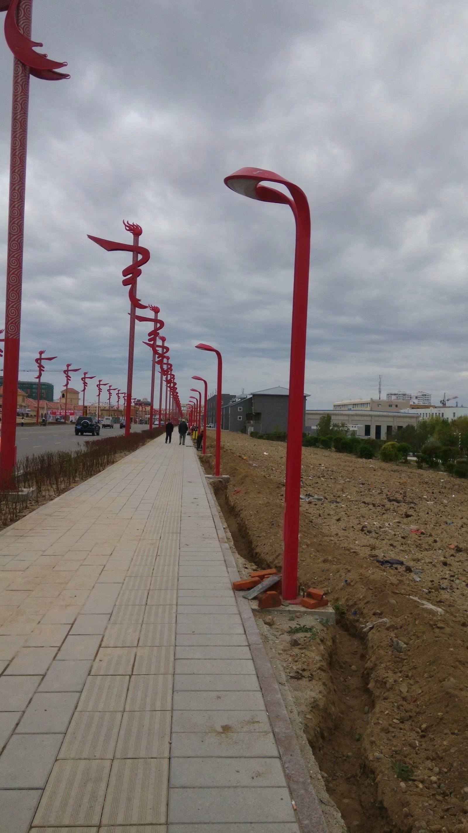 火炬红色文化景观路灯非标异形灯加工定做公司世博光电