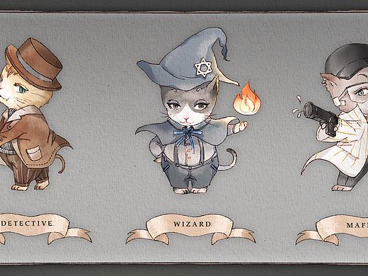 猫猫战队（个人主页-ZNDcyMTk2NzI=） - 儿童插画 - 站酷设计师一留留原创素材 - 站酷ZCOOL