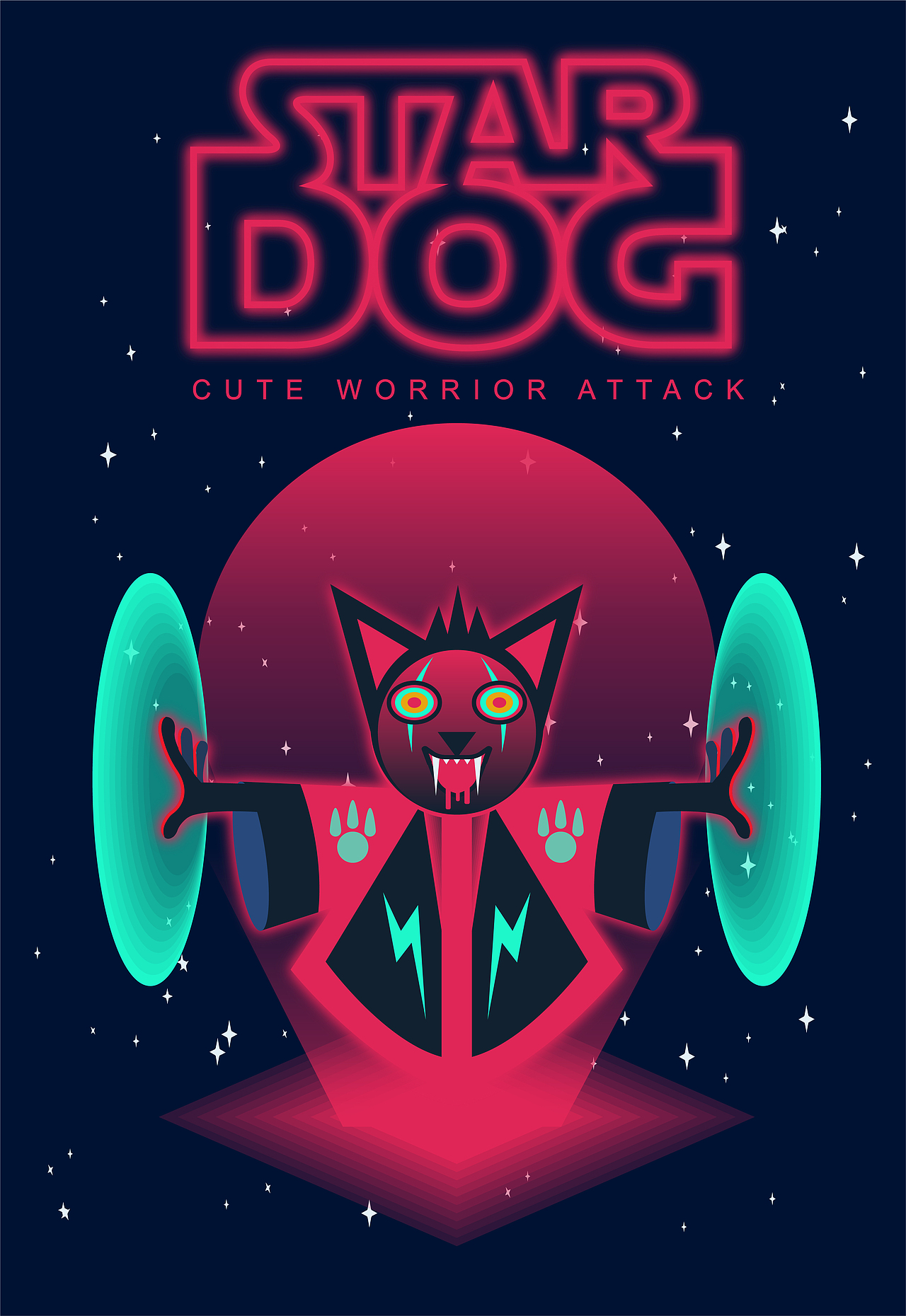 科幻风格潮流插画