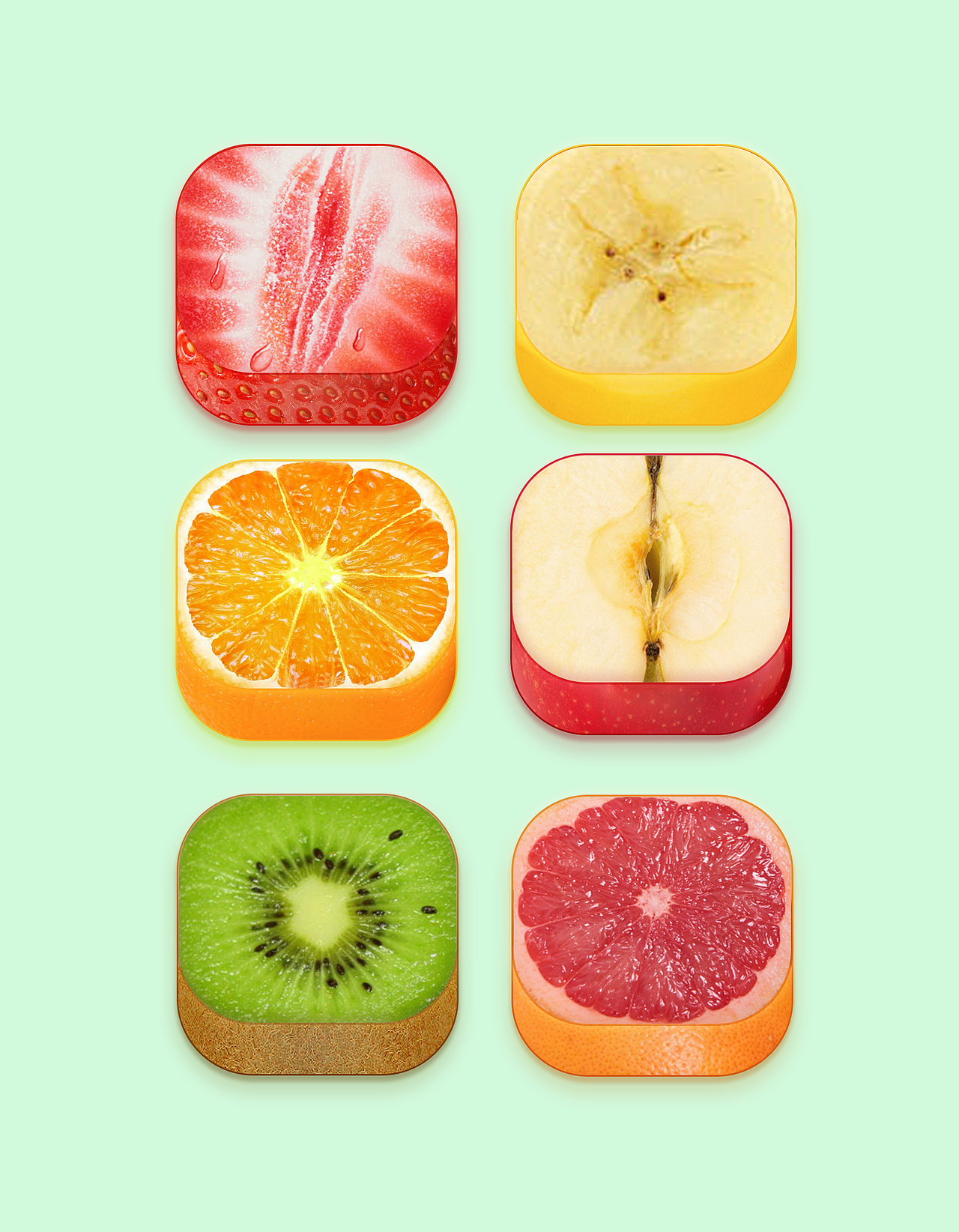 水果拟物图标（图ZNjc5NzAyOTY=） - 图标 - 站酷设计师小dada原创素材 - 站酷ZCOOL