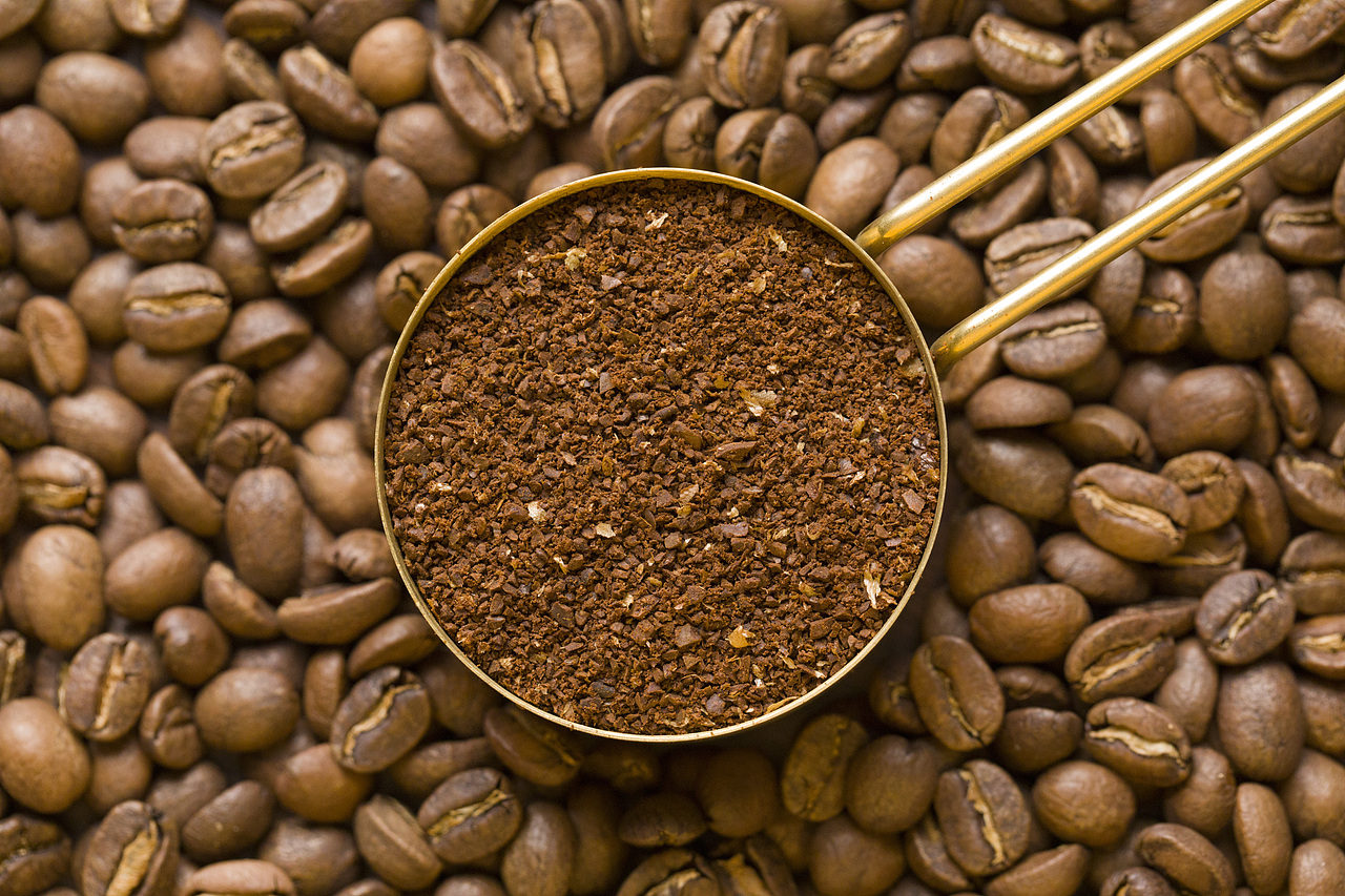 美食摄影 蓝山咖啡豆