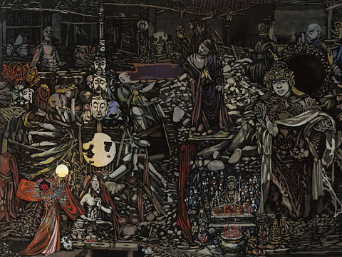 玄牝（個(gè)人主頁(yè)-ZNjM1NzIzNjQ=） - 藝術(shù)插畫 - 站酷設(shè)計(jì)師找不到地址的月白原創(chuàng)素材 - 站酷ZCOOL