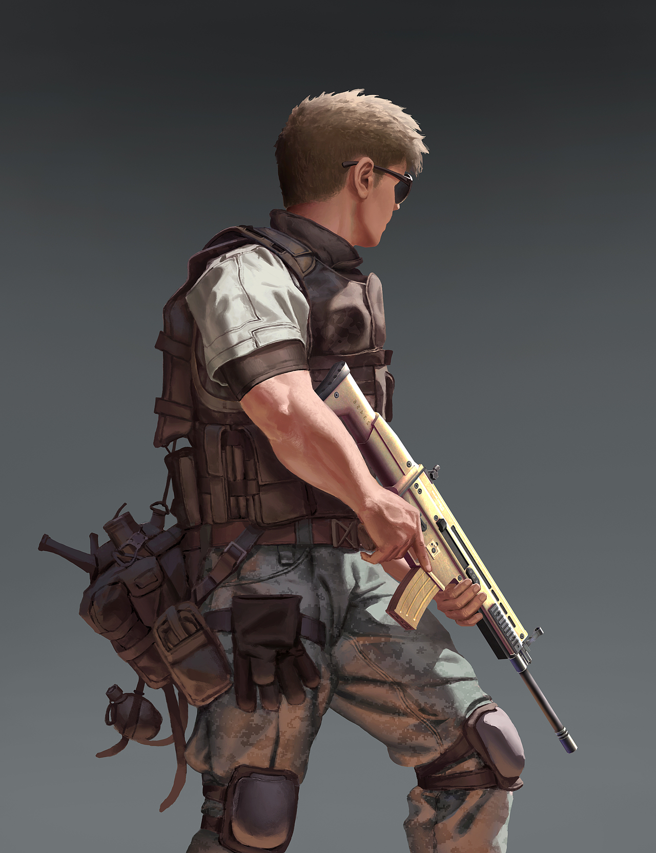 全民枪神边境王者角色立绘