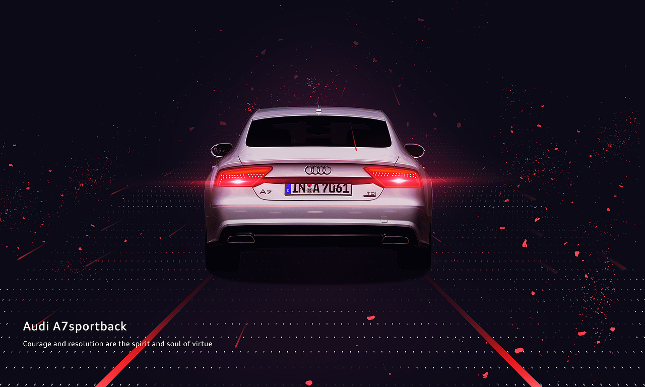Audi A7 汽车海报设计（图ZNjM0NTE3MzI=） - 海报 - 站酷设计师陆雨aaa原创素材 - 站酷ZCOOL