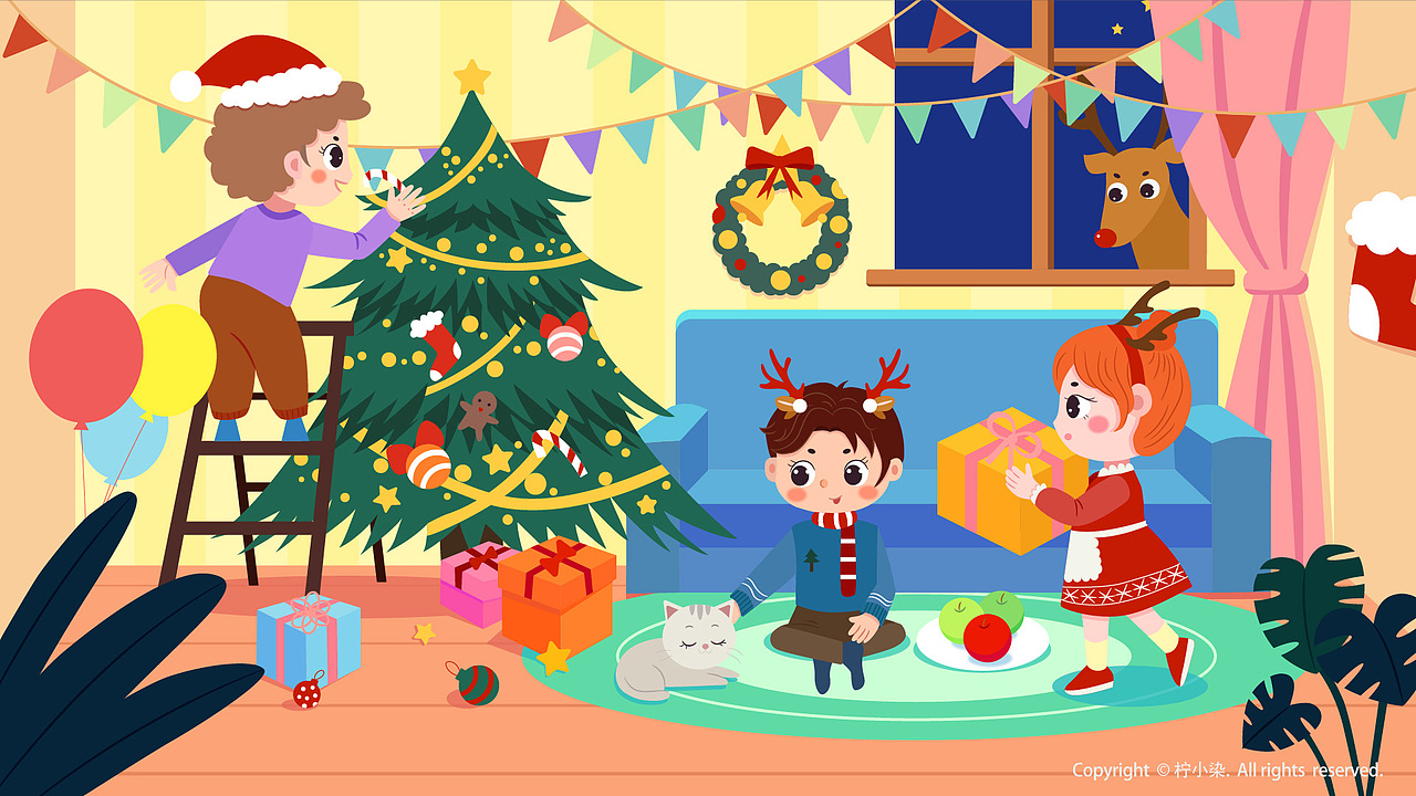 课件插画（图ZMjgzMjgzMjAw） - 儿童插画 - 站酷设计师柠小染原创素材 - 站酷ZCOOL