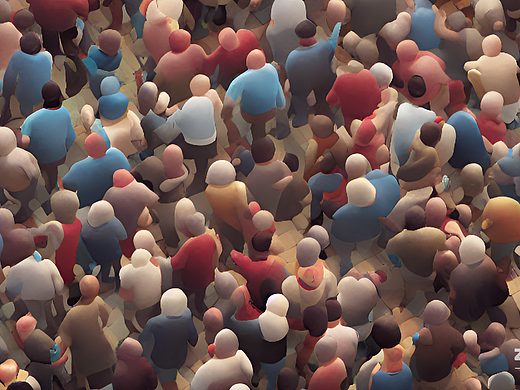 #AI创作实验室#一个叫小柯柯的胖男人在人山人海的地铁